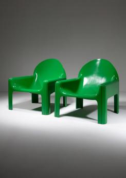 Compasso - Pair of "4794" Armchairs by Gae Aulenti for Kartell