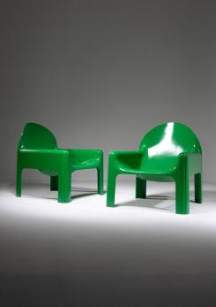 Compasso - Pair of "4794" Armchairs by Gae Aulenti for Kartell