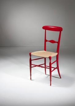 Compasso - Pair of "Campanino" Wood Chairs by Sanguineti, Italy, 1950s Compasso - Pair of "Campanino" Wood Chairs by Sanguineti, Italy, 1950s