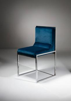 Compasso - Unique Set of Four "Wright/Wright" Chairs by Nanda Vigo for Driade