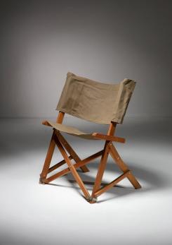 Compasso - Pair of "Praia" Folding Chairs by Gavina