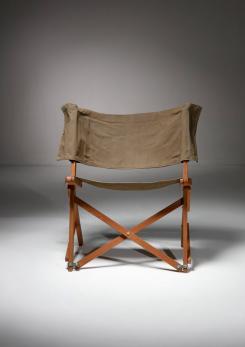 Compasso - Pair of "Praia" Folding Chairs by Gavina