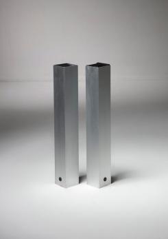 Compasso - Set of Two "Ponza" Floor Ashtrays by Bruno Munari for Danese