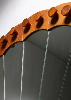 Compasso - Peacock Shaped Wall Mirror by Pallucco