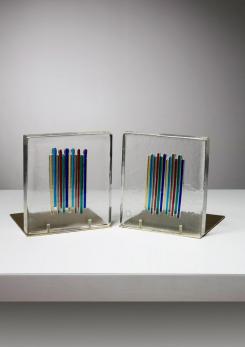 Compasso - Pair of Bookends by Venini