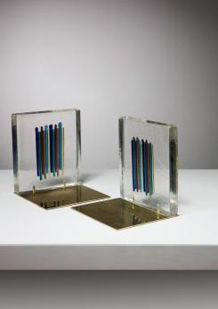 Compasso - Pair of Bookends by Venini