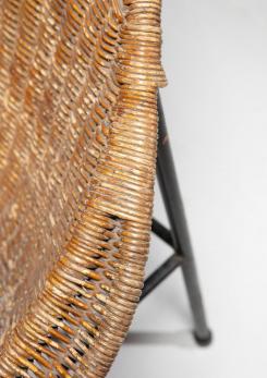 Compasso - Rattan Easy Chair attributed to Roberto Mango