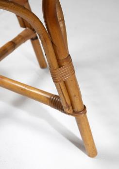 Compasso - Set of Four Wicker Chairs by Tito Agnoli for Bonacina