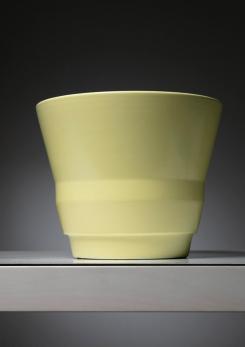 Compasso - Yellow Cache Pot by Guido Andloviz for SCI Laveno