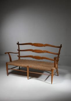 Compasso - Italian 50s Bench in the Style of Paolo Buffa