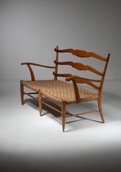Compasso - Italian 50s Bench in the Style of Paolo Buffa