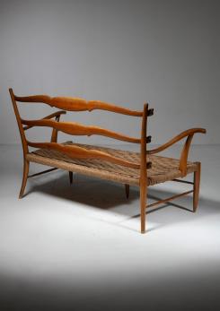 Compasso - Italian 50s Bench in the Style of Paolo Buffa