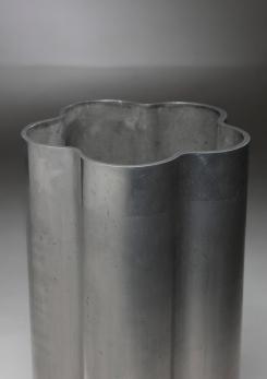 Compasso - Large Aluminum Vase by Albert Leclerc for Il Sestante
