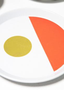 Compasso - Ceramic Plates by Gio Ponti for Ceramica Franco Pozzi