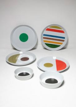 Compasso - Ceramic Plates by Gio Ponti for Ceramica Franco Pozzi