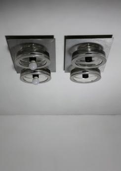 Compasso - Pair of Italian 70s Ceiling Lamps