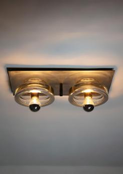 Compasso - Pair of Italian 70s Ceiling Lamps