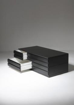 Compasso - "Samarcanda" Low Chest of Drawers by Vico Magistretti for Poggi