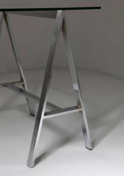 Compasso - 70s Desk with Chrome Trestles