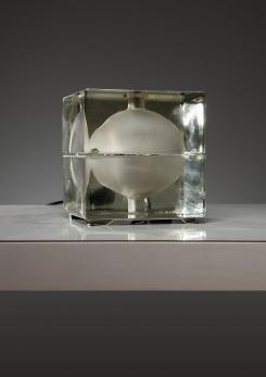 Compasso - "Cubosfera" Table Lamp by Alessandro Mendini for Fidenza Vetraria