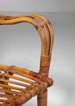 Compasso - "PG 1" Wicker Chair by Azucena