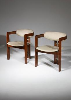 Compasso - Pair of "Pamplona" Armchairs by Savini for Pozzi
