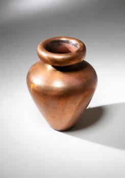 Compasso - Italian 50s Large Copper Plated Umbrella Stand