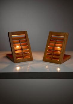Compasso - Pair of "Persiana" Table Lamps by Giuseppe Raimondi for Cristal Art