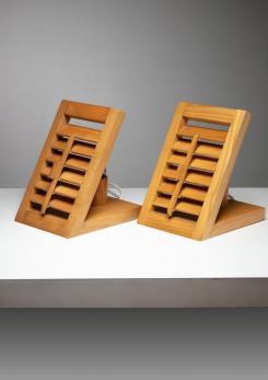 Compasso - Pair of "Persiana" Table Lamps by Giuseppe Raimondi for Cristal Art