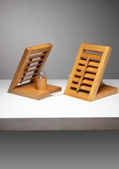 Compasso - Pair of "Persiana" Table Lamps by Giuseppe Raimondi for Cristal Art