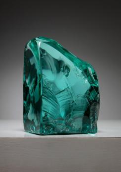 Compasso - Crystal Bookend by Fontana Arte