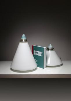 Compasso - Set of Two "Rio" Murano Glass Table Lamps by Giusto Toso for Leucos