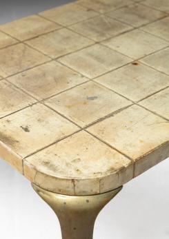 Compasso - Parchment Coffee Table by Paolo Buffa