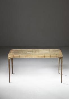Compasso - Parchment Coffee Table by Paolo Buffa
