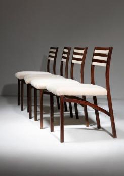 Compasso - Set of Four Dining Chairs Model 110 by Ico Parisi for Cassina