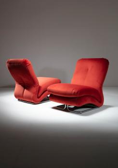 Compasso - Set of Two "Cigno" Chairs by Vittorio Varo for IPE