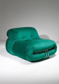 Compasso - Pair of "Soriana" Lounge Chairs by Afra and Tobia Scarpa for Cassina