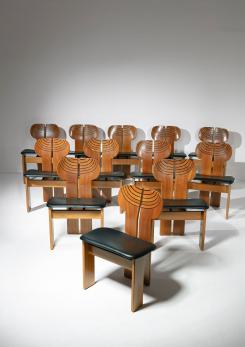 Compasso - Twelve "Africa" Chairs by Tobia Scarpa for Maxalto