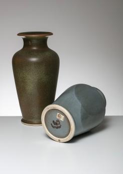 Compasso - Pair of Ceramic Vases by Franco Bucci for Laboratorio Pesaro Compasso - Pair of Ceramic Vases by Franco Bucci for Laboratorio Pesaro