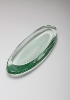 Compasso - Italian 50s Green Nile Glass tray