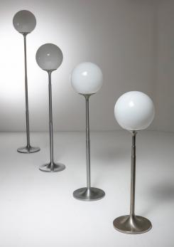 Compasso - Pair of Extendable "Polluce" Floor Lamps by Enzo Mari for Artemide Compasso - Pair of Extendable "Polluce" Floor Lamps by Enzo Mari for Artemide