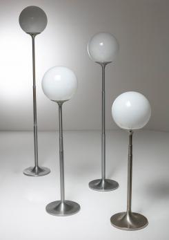 Compasso - Pair of Extendable "Polluce" Floor Lamps by Enzo Mari for Artemide