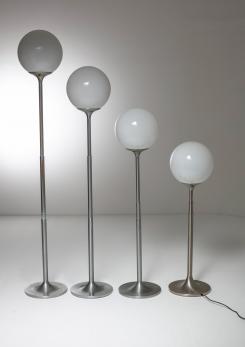 Compasso - Pair of Extendable "Polluce" Floor Lamps by Enzo Mari for Artemide