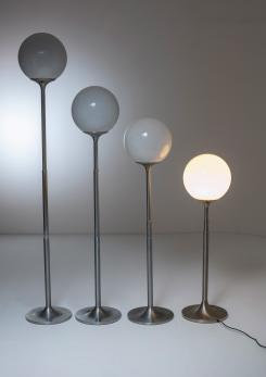 Compasso - Pair of Extendable "Polluce" Floor Lamps by Enzo Mari for Artemide Compasso - Pair of Extendable "Polluce" Floor Lamps by Enzo Mari for Artemide