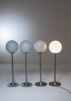 Compasso - Pair of Extendable "Polluce" Floor Lamps by Enzo Mari for Artemide
