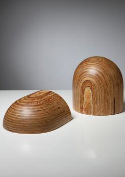 Compasso - Pair of Bookends by Pino Pedano