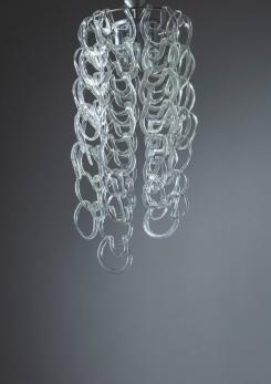 Compasso - "Giogali" Murano Glass Chandelier by Angelo Mangiarotti for Vistosi