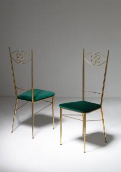 Compasso - Set of 10 Chiavari Brass Chairs