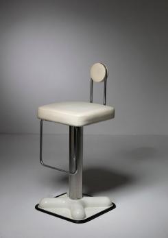 Compasso - Pair of "Bistrò" High Stools by Joe Colombo for Zanotta