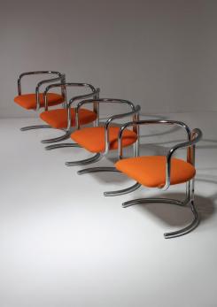Compasso - Set of Four Chairs by Gigi Capriolo for Nava